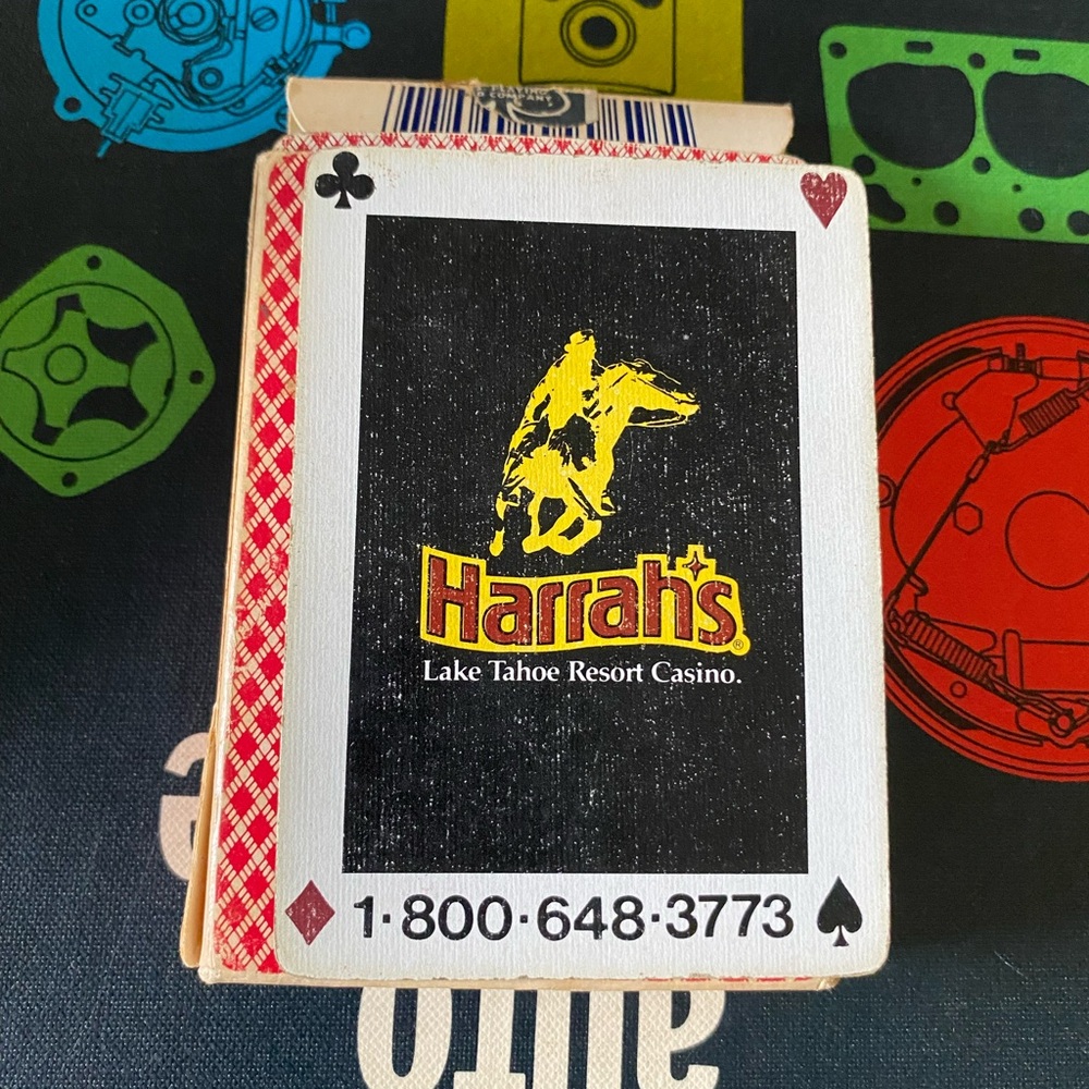 Vintage Rare 1988 Harrah’s Casino Playing Cards Lake Tahoe BEE Cards